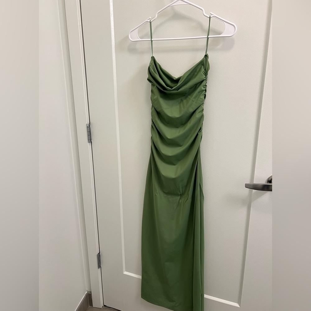 Green maxi bodycon Dress